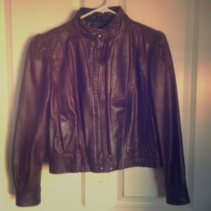 Vintage Brown leather jacket
