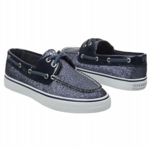 Navy Blue Glitter Sperry's