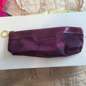🔁 Estée Lauder Purple Floral Cosmetic Pouch