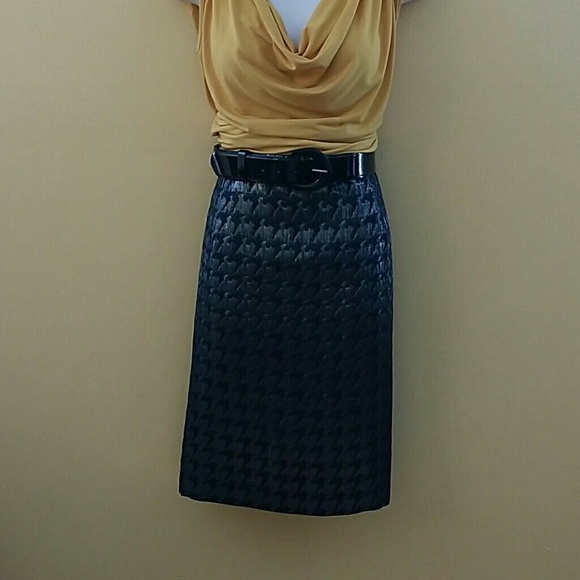 Black Grey Skirt