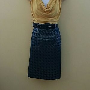 Black Grey Skirt