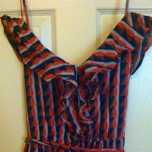 Gap Cotton Peasant Ruffle Dress - XXL