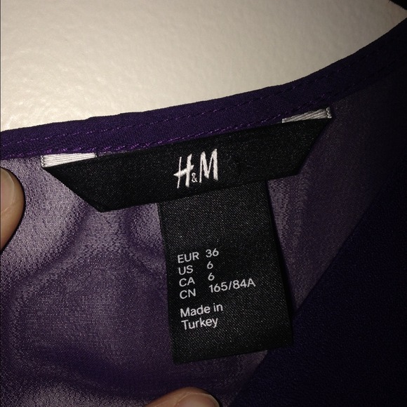 Plum tunic/dress with floral design - Picture 2 of 4