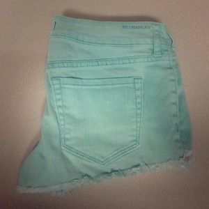 Mint jean shorts