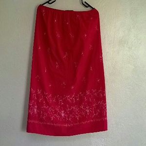 Armani Ex change size 6 pretty red/white skirt