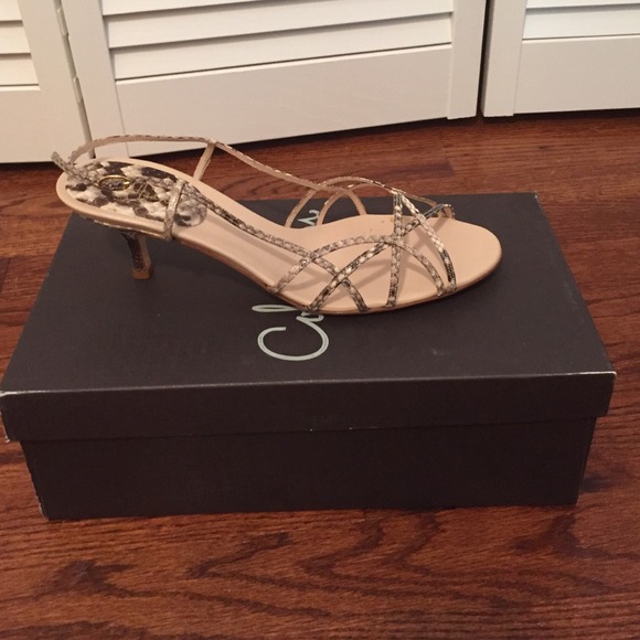 NWOT Cole Haan Snakeskin Slingbacks