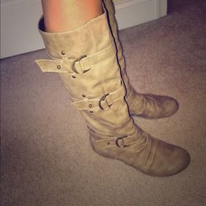 Tan boots