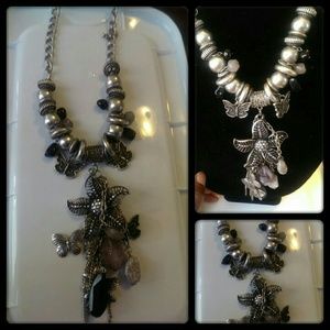 Chunky charm necklace
