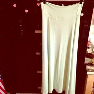 Mint maxi skirt