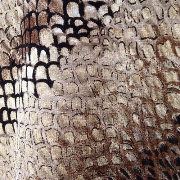 Snakeskin Pattern Polyester Top - Picture 2 of 3