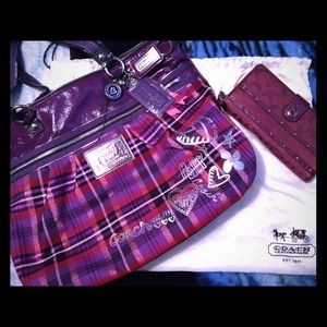Coach bag and wallet