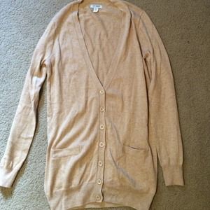 Beige Cardigan Sweater