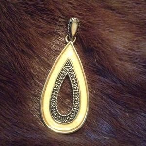 Lia Sophia Gold Tone Slide Pendant