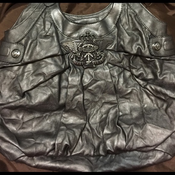 Guess XXL a purse silver gunmetal