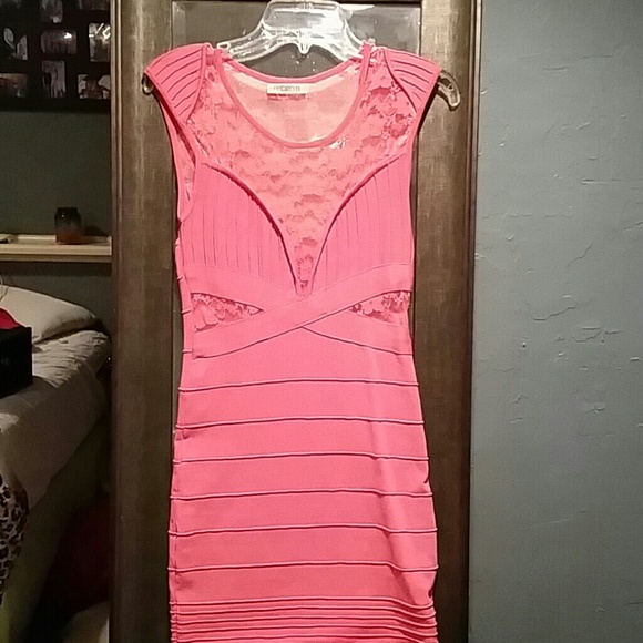 Coral dress
