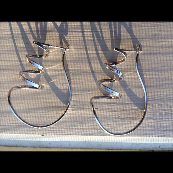 Silver earrings