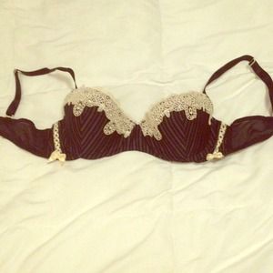 Ambrielle black balconette bra