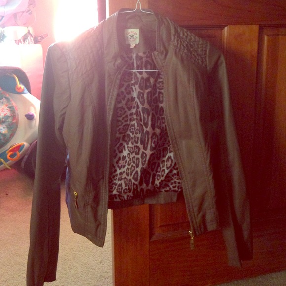 Faux leather jacket