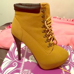 Timberland style heels.