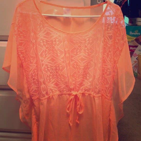 Sheer, long blouse