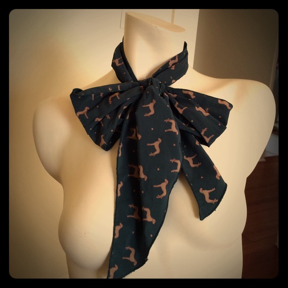 Teal greyhound scarf