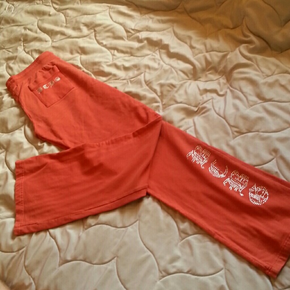 BCBG Orange Draw String Pants
