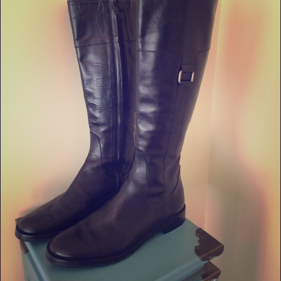Brooks brothers black riding boots