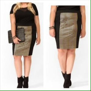 Black and gold skirt