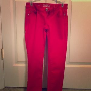 Red Jeggings/Jeans.