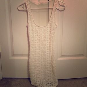 Cream lace dress