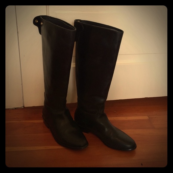 coach tall black boots