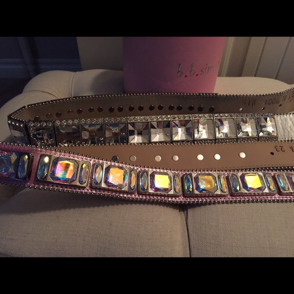 Rhinestone B.B.SiMON  SWAVORSKI Crystal BELTS - Picture 2 of 3