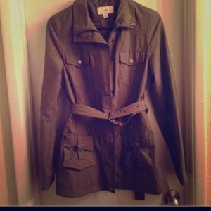 Army green lightweight coat