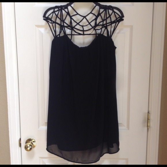 Black scrappy dress
