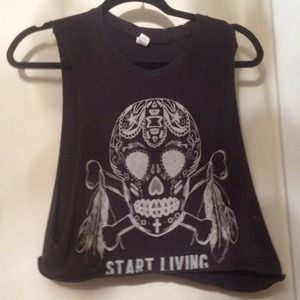 Graphic muscle tank