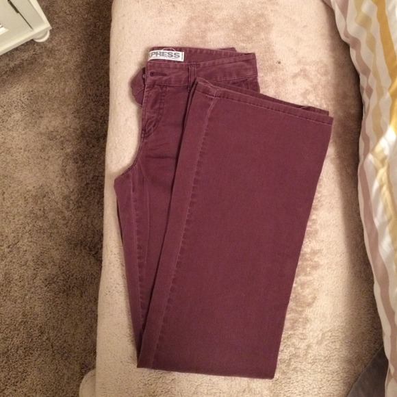 Burgundy Express pants