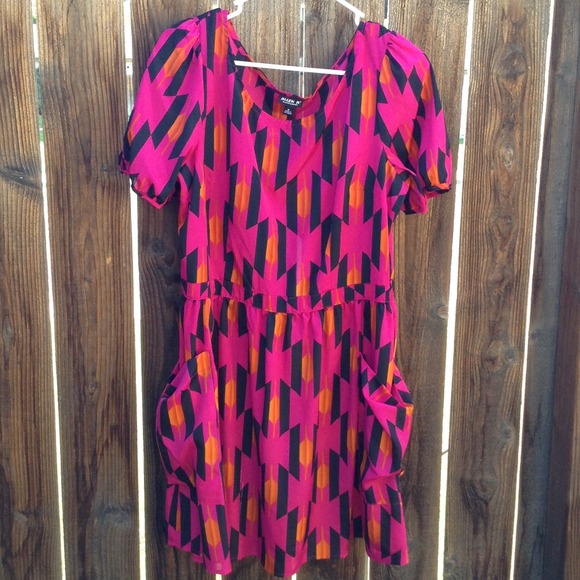 Girly and geometric dress