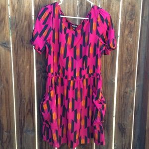 Girly and geometric dress