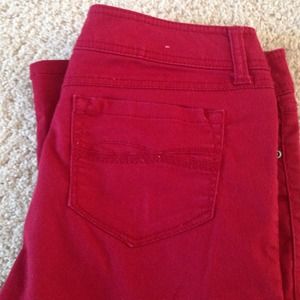 Red jeans