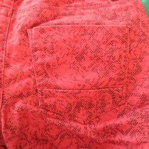 Pinkish red jean pants