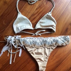 Indah Swimwear Beige set