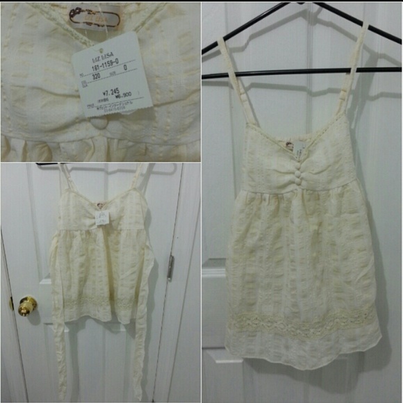 Bundle - TWO super cute tank top beige color