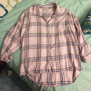 Plaid American eagle shirt