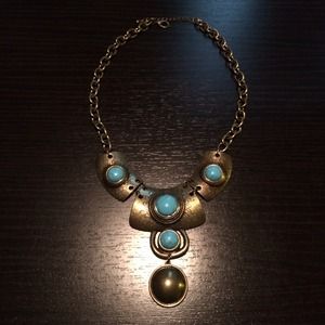 Statement necklace.
