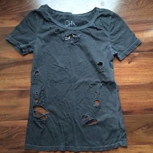 Chaser destroyed tee