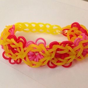Handmade rainbow loom bracelet