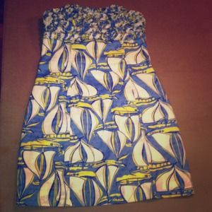 Summer strapless dress