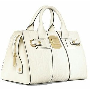 Calvin Klein Parker Faux Leather Duffle Satchel