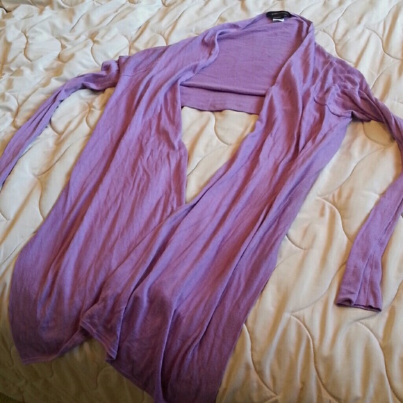BCBG Purple Longsleeve Wrap