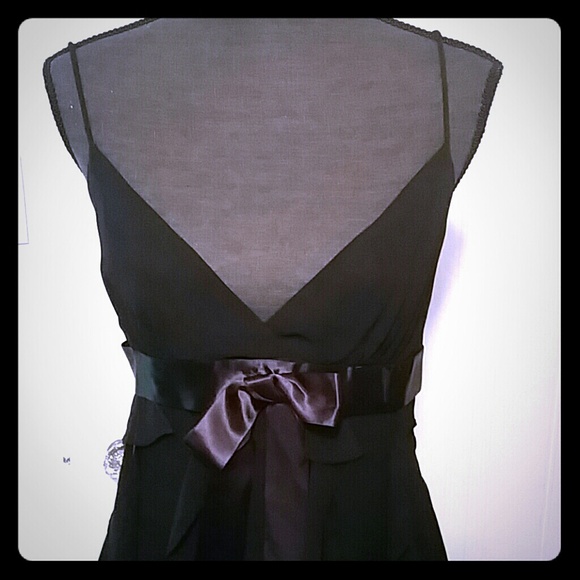Black ruffled dress, size 6